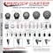 Service Caster 3.5'' Gray Polyurethane Wheel Swivel 3/4'' Square Stem Caster with Brake SCC-SQ20S3514-PPUB-GRY-PLB-34 - alternate 3